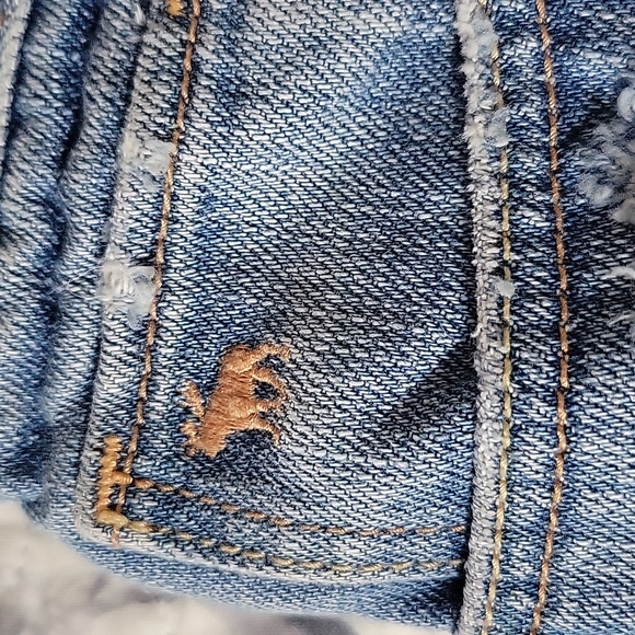 Abercrombie Kids Jean Shorts Distressed So Cute - Picture 6 of 11
